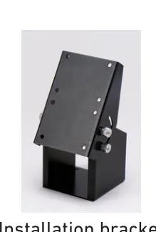 The SCA monitor's purpose-made mounting bracket